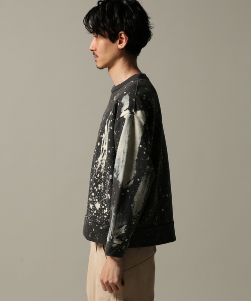 Journal Standard TRISECT(トライセクト)の「BLEACH DYE SWEAT #(スウェット・メンズ・チャコールグレー/グリーン/キャメル・MEDIUM/LARGE)」の11枚目の写真