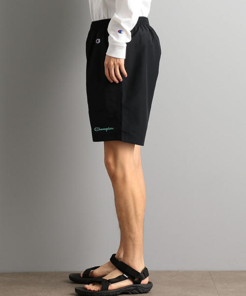 Champion（チャンピオン）の「別注 ［チャンピオン］SC Champion LOGO ショートパンツ（その他パンツ・メンズ・ブラック/ベージュ/ターコイズブルー・L/S/M）」の7枚目の写真