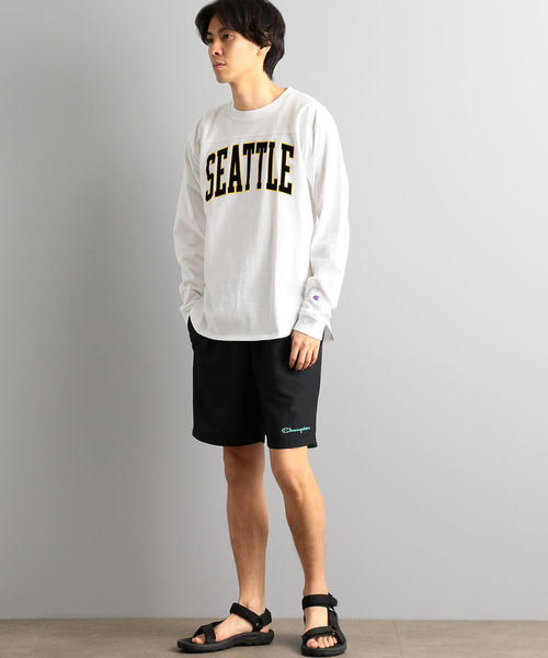 Champion（チャンピオン）の「別注 ［チャンピオン］SC Champion LOGO ショートパンツ（その他パンツ・メンズ・ブラック/ベージュ/ターコイズブルー・L/S/M）」の14枚目の写真