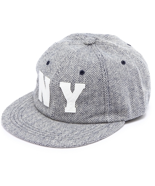 green label relaxing（グリーンレーベルリラクシング）の「NY H/BONE ベースボールキャップ（キャップ・メンズ・グレー/ネイビー・フリー）」の2枚目の写真