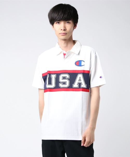Champion Golf(チャンピオンゴルフ)の「【Champion/チャンピオン】メンズ GOLF ポロシャツ(ポロシャツ・メンズ・マスタード/レッド/ネイビー/グリーン/ホワイト/ロイヤルブルー・LARGE/MEDIUM/X-LARGE)」の2枚目の写真