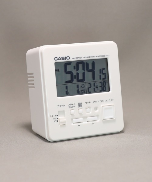 CASIO（カシオ）の「電波時計 置時計 / DQD-805J-7JF（置時計・メンズ・ホワイト・FREE）」の3枚目の写真