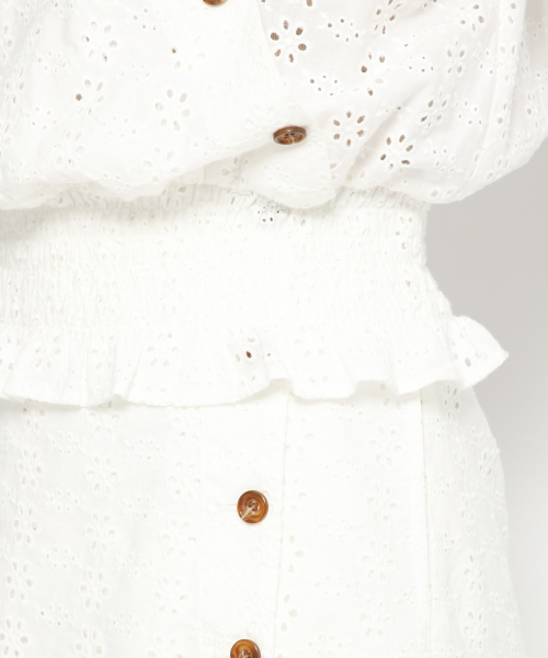 Heather(ヘザー)の「コットンレースハートネックブラウス 839761(シャツ/ブラウス・レディース・ホワイト系その他/ブラック系その他/ベージュ系その他・FREE)」の11枚目の写真