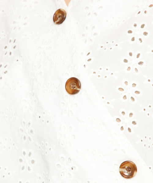 Heather(ヘザー)の「コットンレースハートネックブラウス 839761(シャツ/ブラウス・レディース・ホワイト系その他/ブラック系その他/ベージュ系その他・FREE)」の13枚目の写真