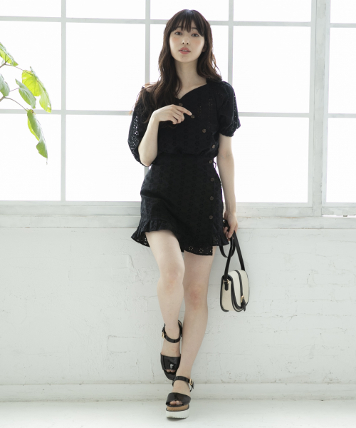 Heather(ヘザー)の「コットンレースハートネックブラウス 839761(シャツ/ブラウス・レディース・ホワイト系その他/ブラック系その他/ベージュ系その他・FREE)」の21枚目の写真