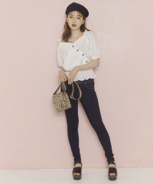 Heather(ヘザー)の「コットンレースハートネックブラウス 839761(シャツ/ブラウス・レディース・ホワイト系その他/ブラック系その他/ベージュ系その他・FREE)」の15枚目の写真