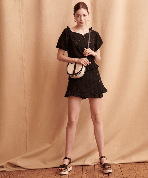 Heather(ヘザー)の「コットンレースハートネックブラウス 839761(シャツ/ブラウス・レディース・ホワイト系その他/ブラック系その他/ベージュ系その他・FREE)」の16枚目の写真