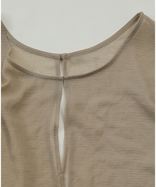 TODAYFUL（トゥデイフル）の「シルケットシフォンブラウス（シャツ/ブラウス・レディース・アイボリー/キャメル/ブラック・FREE）」の10枚目の写真