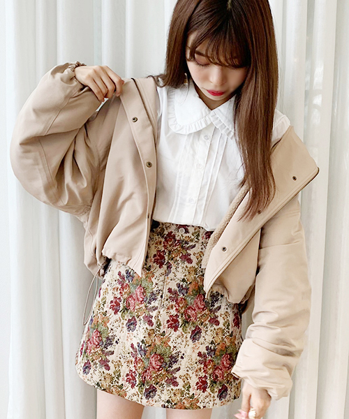 apres jour（アプレジュール）の「ボアライナー付き袖ボリューム2WAYマウンテンパーカー【ZOZOTOWN限定アイテム】19AW★（マウンテンパーカー・レディース・ブラック/ベージュ/アイボリー/モカ・フリー）」の19枚目の写真