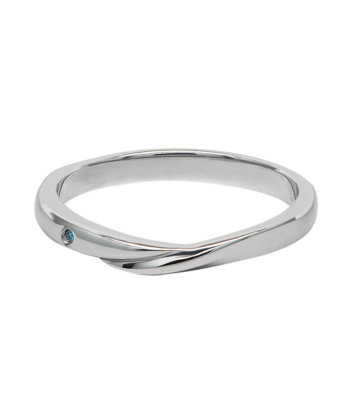 SiNCERE(シンシア)の「With Blue Diamond Ring/ブルーダイヤモンド リング(リング・レディース・シルバー/シルバー系その他/シルバー系その他2/シルバー系その他3・11号/9号/13号/17号/19号/15号/7号)」の2枚目の写真