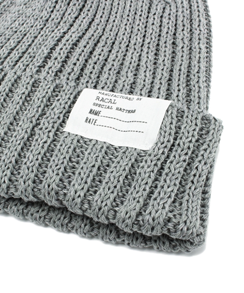 Ray BEAMS（レイビームス）の「RACAL / リブニットCAP（ニットキャップ/ビーニー・レディース・グレー/ワイン/イエロー/ネイビー・ONE SIZE）」の5枚目の写真