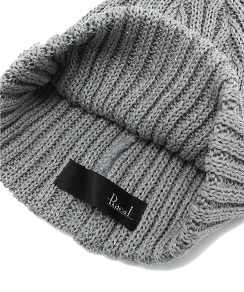 Ray BEAMS（レイビームス）の「RACAL / リブニットCAP（ニットキャップ/ビーニー・レディース・グレー/ワイン/イエロー/ネイビー・ONE SIZE）」の6枚目の写真