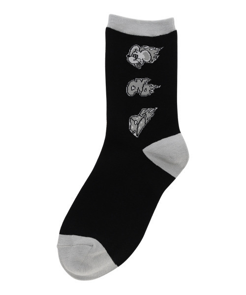 Candy Stripper（キャンディストリッパー）の「BLAZING CHEESE ソックス（ソックス/靴下・レディース・オフホワイト/ブラック/パープル/ピンク・FREE）」の7枚目の写真