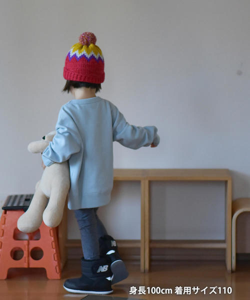 coen（コーエン）の「【coen キッズ / ジュニア】ウラキモウプリントスウェットプルオーバー（スウェット・キッズ・ライトグレー/ブラウン/ブラック/パープル/ライトブルー・110/130/100/120/150/140）」の12枚目の写真