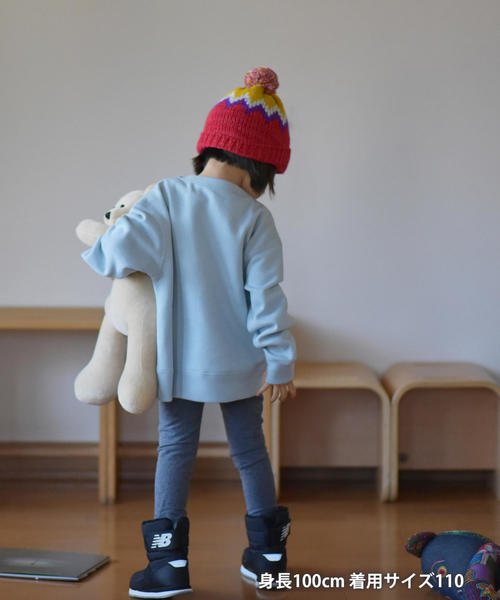 coen（コーエン）の「【coen キッズ / ジュニア】ウラキモウプリントスウェットプルオーバー（スウェット・キッズ・ライトグレー/ブラウン/ブラック/パープル/ライトブルー・110/130/100/120/150/140）」の11枚目の写真