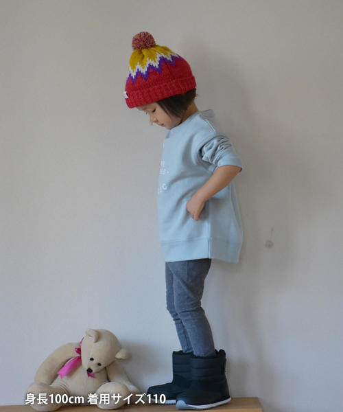 coen（コーエン）の「【coen キッズ / ジュニア】ウラキモウプリントスウェットプルオーバー（スウェット・キッズ・ライトグレー/ブラウン/ブラック/パープル/ライトブルー・110/130/100/120/150/140）」の10枚目の写真