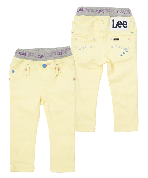 X-girl Stages(エックスガールステージス)の「XGS Lee STRETCH SKINNY PANT (2T・3T)(その他パンツ・キッズ・イエロー/インディゴブルー・2T/3T)」の1枚目の写真