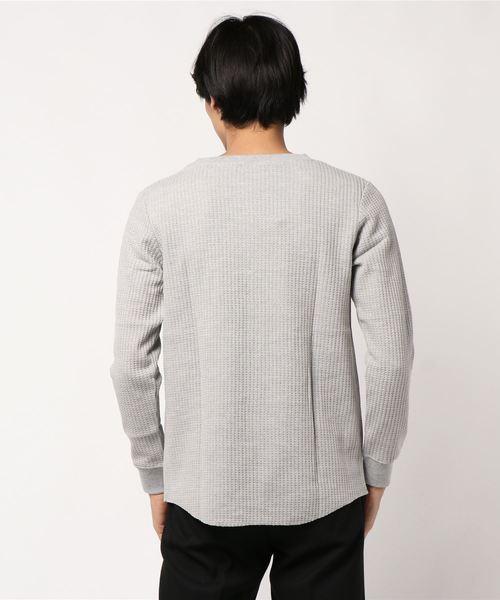 NO WAY（ノーウェイ）の「/ビッグ　ワッフルクルーロンＴ/（Tシャツ/カットソー・メンズ・ブラック/グレー/オフホワイト・MEDIUM/LARGE/X-LARGE）」の5枚目の写真