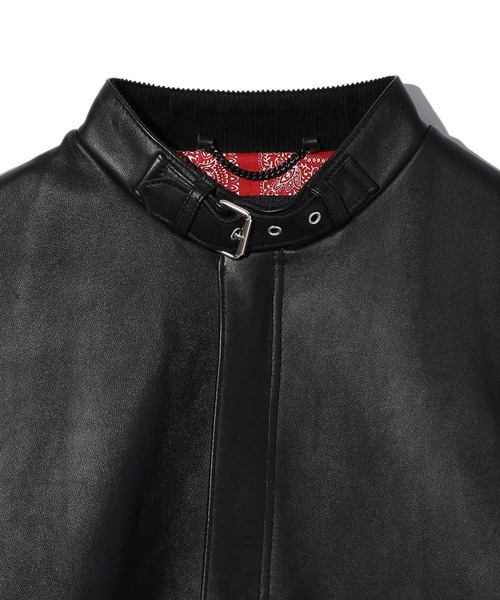 Schott クラシックレーサー バンダナパッチ シングルライダース ジャケット