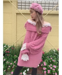 Swankiss�i�X�����L�X�j�́uHB lace off shoulder O/P�i�����s�[�X�j�v