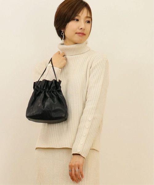 tiptop(ティップトップ)の「<pocket>【ZOZO限定アイテム】*セットアップ*袖ボタンリブタートルニット(ニット/セーター・レディース・ベージュ/ブラウン/アイボリー・FREE)」の16枚目の写真