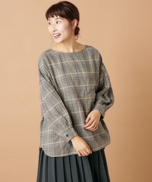 PUAL CE CIN（ピュアルセシン）の「前後差ボリューム袖プルオーバーブラウス（シャツ/ブラウス・レディース・オフホワイト/その他1/その他2/その他3・FREE）」の19枚目の写真