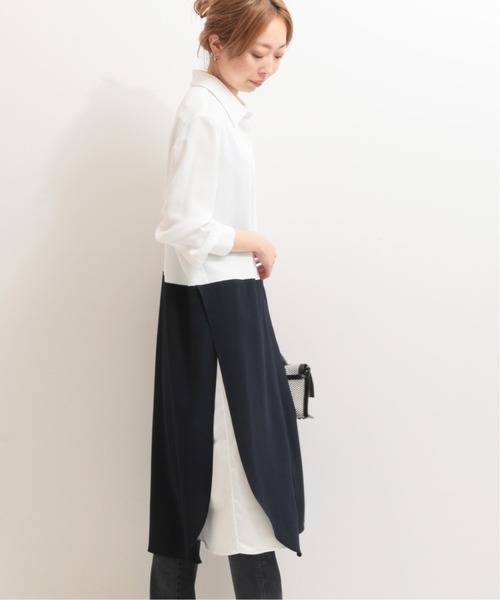 ALANI the grey レイヤードシャツワンピース