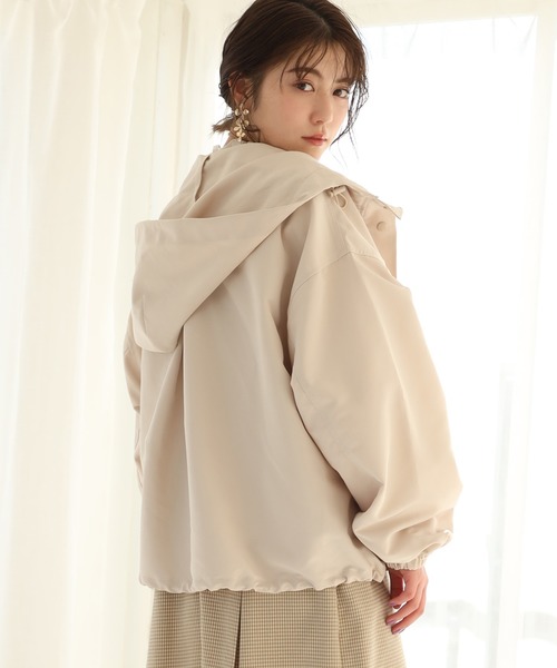 one after another NICE CLAUP（ワンアフターアナザーナイスクラップ）の「袖ボリュームマウンテンパーカー（マウンテンパーカー・レディース・アイボリー/ブラック/カーキ/ミント・FREE）」の17枚目の写真