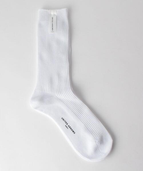 BEAUTY&YOUTH UNITED ARROWS（ビューティーアンドユースユナイテッドアローズ）の「UA リブ レギュラー ソックス（ソックス/靴下・メンズ・ブラック/ホワイト/ターコイズブルー/イエロー・FREE）」の2枚目の写真