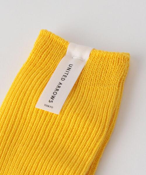 BEAUTY&YOUTH UNITED ARROWS（ビューティーアンドユースユナイテッドアローズ）の「UA リブ レギュラー ソックス（ソックス/靴下・メンズ・ブラック/ホワイト/ターコイズブルー/イエロー・FREE）」の6枚目の写真
