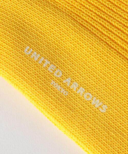 BEAUTY&YOUTH UNITED ARROWS（ビューティーアンドユースユナイテッドアローズ）の「UA リブ レギュラー ソックス（ソックス/靴下・メンズ・ブラック/ホワイト/ターコイズブルー/イエロー・FREE）」の7枚目の写真