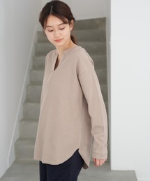 AMERICAN HOLIC | 【2020SS】スキッパーワッフルカットチュニック＊(Tシャツ/カットソー)