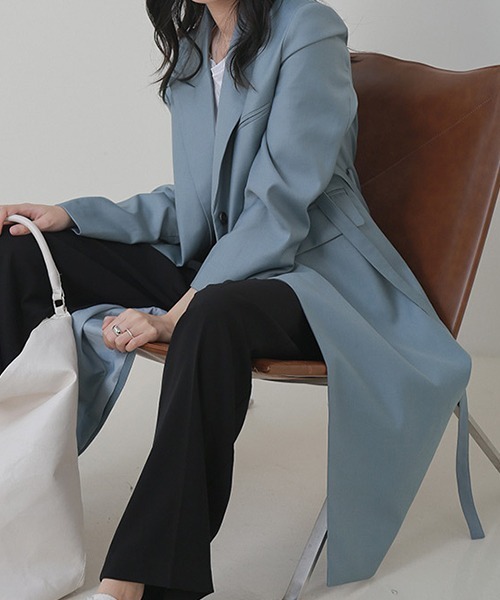 chuclla（チュクラ）の「【chuclla】【2020/SS】ソリッドカラー 2タック ワイドスラックス chw1042（スラックス・レディース・ブラック/ベビーピンク/アイボリー/ダークネイビー・S/M/L）」の14枚目の写真