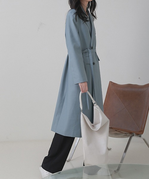 chuclla（チュクラ）の「【chuclla】【2020/SS】ソリッドカラー 2タック ワイドスラックス chw1042（スラックス・レディース・ブラック/ベビーピンク/アイボリー/ダークネイビー・S/M/L）」の16枚目の写真