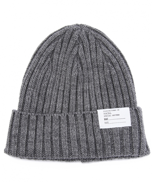 BEAUTY&YOUTH UNITED ARROWS（ビューティーアンドユースユナイテッドアローズ）の「＜Racal＞ STANDARD KNIT CAP/ニット帽（ニットキャップ/ビーニー・メンズ・ブラック/ライトグレー/ダークグレー/ベージュ/ワインレッド/オレンジ/コバルトブルー/ネイビー・ONE）」の4枚目の写真