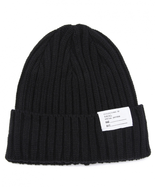 BEAUTY&YOUTH UNITED ARROWS（ビューティーアンドユースユナイテッドアローズ）の「＜Racal＞ STANDARD KNIT CAP/ニット帽（ニットキャップ/ビーニー・メンズ・ブラック/ライトグレー/ダークグレー/ベージュ/ワインレッド/オレンジ/コバルトブルー/ネイビー・ONE）」の2枚目の写真