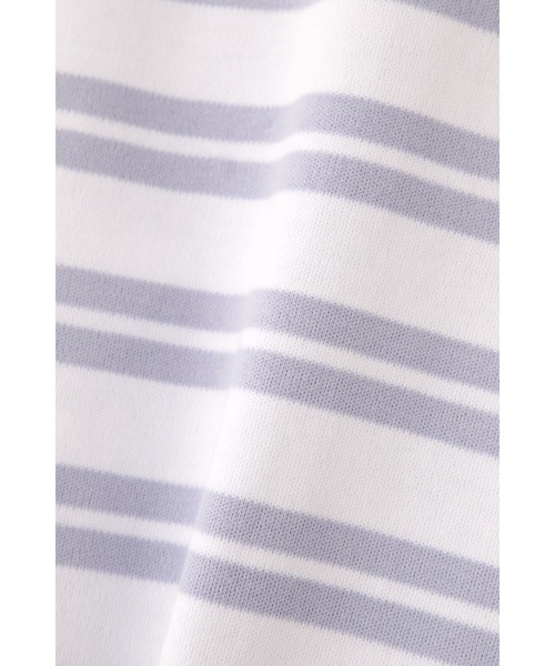 human woman(ヒューマンウーマン)の「成形ボーダープルオーバー(Tシャツ/カットソー・レディース・ライトブルー/A/ダークインディゴブルー・MEDIUM)」の21枚目の写真