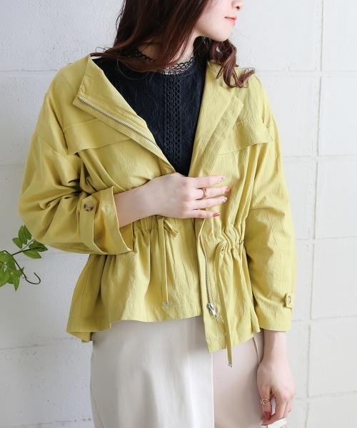 Bou Jeloud（ブージュルード）の「レースライン ノースリーブスタンドカラー切替シャツブラウス（シャツ/ブラウス・レディース・ライトブルー/ブラック/ベージュ・FREE）」の14枚目の写真