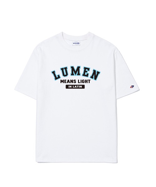 ACOVER(オコボ)の「『ACOVER』FRONT LUMEN LOGO T-SHIRTS/フロントカレッジデザインロゴクルーネック半袖TEEシャツ/カットソー(Tシャツ/カットソー・レディース・ホワイト/ブルー/ライトグリーン・MEDIUM/LARGE)」の16枚目の写真