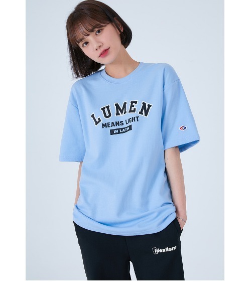ACOVER(オコボ)の「『ACOVER』FRONT LUMEN LOGO T-SHIRTS/フロントカレッジデザインロゴクルーネック半袖TEEシャツ/カットソー(Tシャツ/カットソー・レディース・ホワイト/ブルー/ライトグリーン・MEDIUM/LARGE)」の12枚目の写真