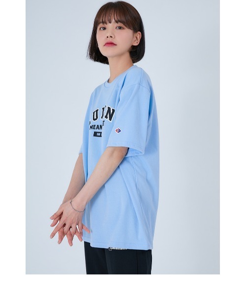 ACOVER(オコボ)の「『ACOVER』FRONT LUMEN LOGO T-SHIRTS/フロントカレッジデザインロゴクルーネック半袖TEEシャツ/カットソー(Tシャツ/カットソー・レディース・ホワイト/ブルー/ライトグリーン・MEDIUM/LARGE)」の13枚目の写真