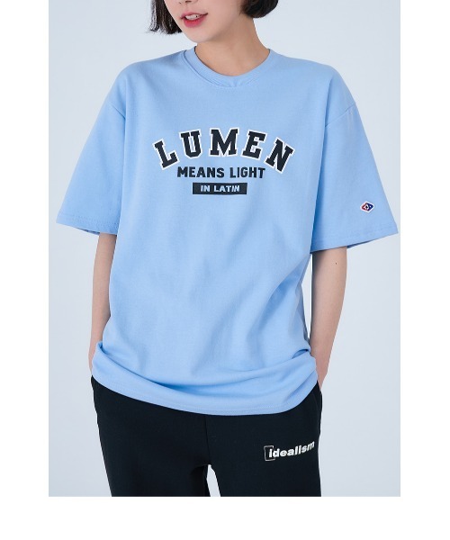 ACOVER(オコボ)の「『ACOVER』FRONT LUMEN LOGO T-SHIRTS/フロントカレッジデザインロゴクルーネック半袖TEEシャツ/カットソー(Tシャツ/カットソー・レディース・ホワイト/ブルー/ライトグリーン・MEDIUM/LARGE)」の14枚目の写真