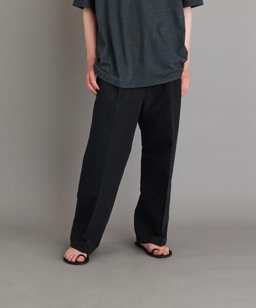 Steven Alan（スティーブンアラン）の「＜Steven Alan＞ CL NIDM WIDE TAPERED PANTS/パンツ（その他パンツ・メンズ・ベージュ/ネイビー・LARGE/SMALL/MEDIUM/X-LARGE）」の2枚目の写真
