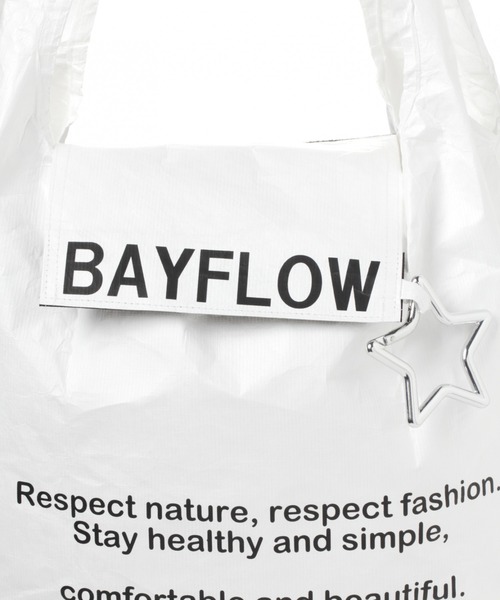 BAYFLOW（ベイフロー）の「BFショッピングバッグ3（ハンドバッグ・レディース・ホワイト/ブラック・FREE）」の20枚目の写真