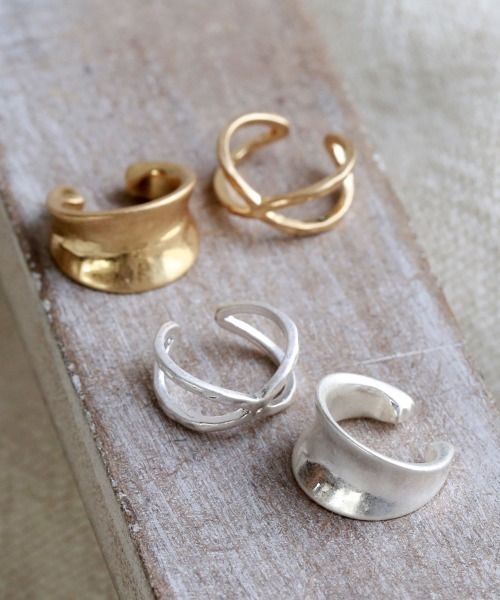 colleca la（コレカラ）の「クロスイヤーカフセット（イヤーカフ・レディース・ゴールド/シルバー・ﾌﾘ-）」の6枚目の写真