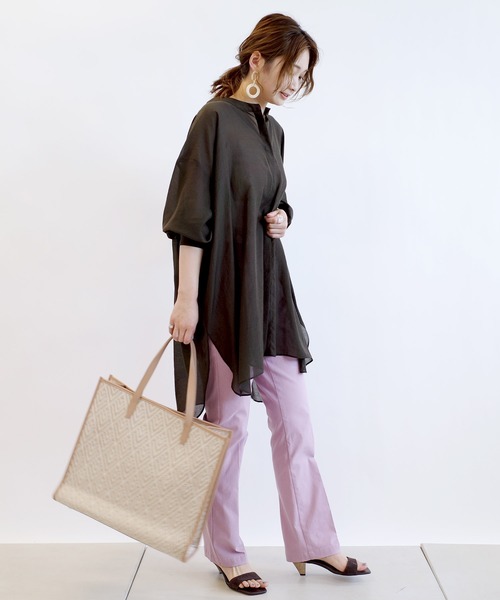 DouDou（ドゥドゥ）の「ストレートフレアパンツ（その他パンツ・レディース・ピンク/オレンジ/ブルー・38/36）」の11枚目の写真