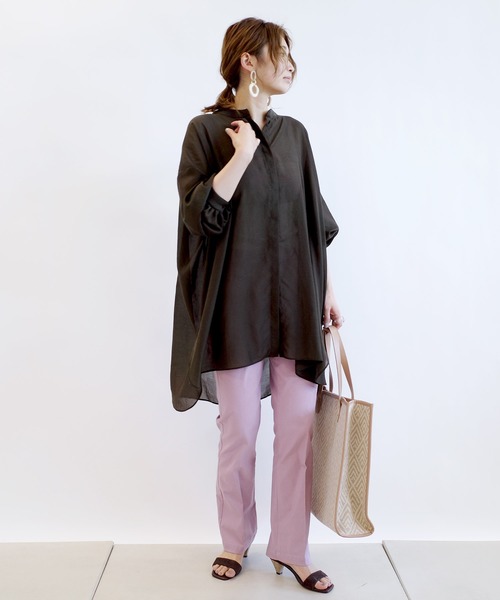 DouDou（ドゥドゥ）の「ストレートフレアパンツ（その他パンツ・レディース・ピンク/オレンジ/ブルー・38/36）」の12枚目の写真