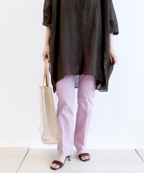 DouDou（ドゥドゥ）の「ストレートフレアパンツ（その他パンツ・レディース・ピンク/オレンジ/ブルー・38/36）」の13枚目の写真