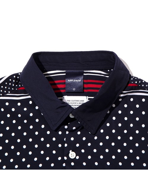 APPLEBUM（アップルバム）の「Dot S/S Shirt（シャツ/ブラウス・メンズ・ブラック・MEDIUM/LARGE/X-LARGE）」の3枚目の写真