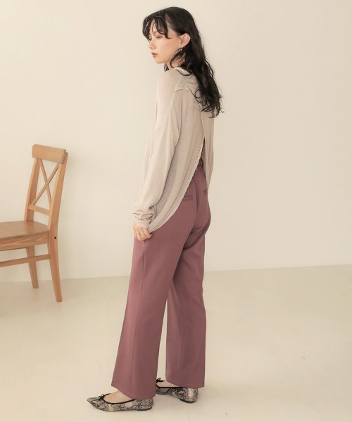 Bab(バブ)の「バックカシュシアーニット(ニット/セーター・レディース・ブラック/グレー系その他/キャメル・38)」の7枚目の写真